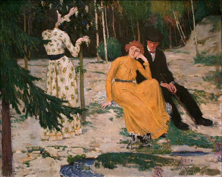 Jan Preisler Lovers France oil painting art
